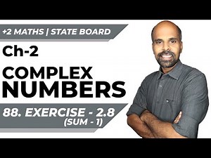 +2 | Ex - 2.8 Sum No. 1 | Complex Numbers | Class 12 | State Board | ram maths