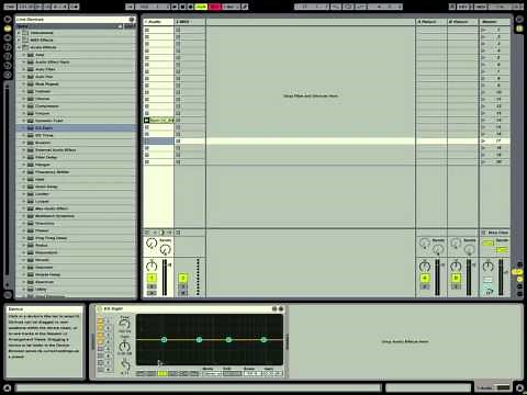 1 Minute Ableton Live Tutorial - Low Cut and High Cut Filters