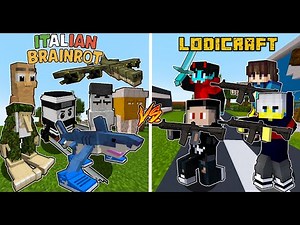Protecting LODI ISLAND From 1,000,000 ITALIAN BRAINROT TUNG TUNG TUNG SAHUR in minecraft. (TAGALOG)