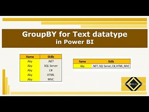 GroupBy using Text Datatype | Power Query | Power BI