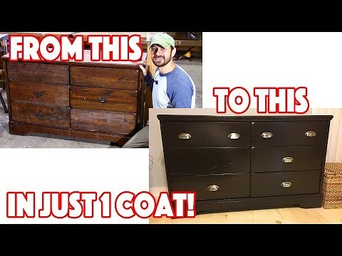 How To Use Gel Stain To Refinish Furniture In One Coat!