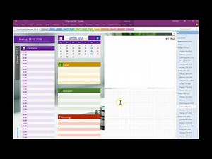OneNote Kalender 2018 - erster Überblick