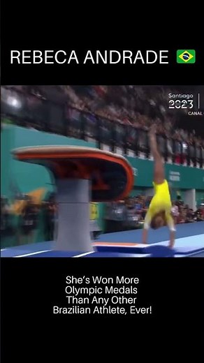 Black Gymnasts in History: Rebeca Andrade - Most Decorated Brazilian Olympian Ever! ✨ #gymnastics