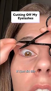 I'm cutting my eyelashes off and here is why 😱#eyelashes,#beautyfail, #medicaljourney, #misdiagnosis