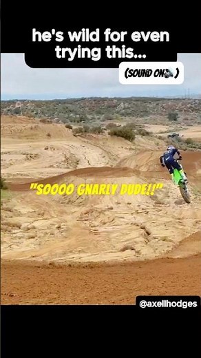 Axell Hodges HUGE jump at PUBLIC motocross track Cahuilla Creek #promotocross