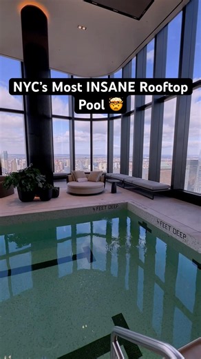 The Best Rooftop Pool in NYC? 🏙️ #realestate #nyc