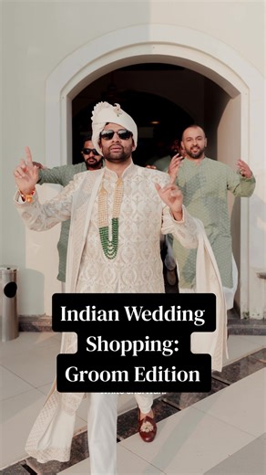 Where to buy all the groom’s fits for your Indian wedding! These 2 stores in Delhi have it all 🥳 #indianwedding #groom #browngirl #indianbride #desi