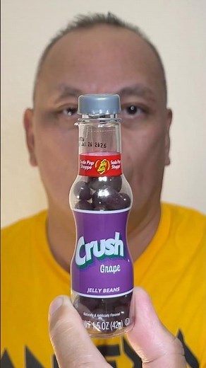 👂ASMR JELLY BELLY CRUSH SODA POP JELLY BEANS CANDY GRAPE FLAVOR EATING SOUNDS👂#shorts #asmr