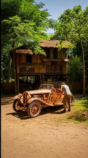 When a Carpenter is obsessed with Classic Cars: A Masterpiece made of WOOD | Classic Car