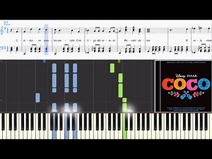 Miguel ft. Natalia Lafourcade - Remember Me (Dúo) (from Coco) (Synthesia Piano Tutorial w/Lyrics)