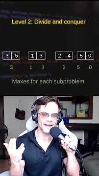 Divide and Conquer Explained FAST! | Maximum Subarray Sum (LeetCode 53) #coding #leetcode #algorithm