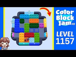 Color Block Jam Level 1157 Solution Walkthrough