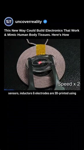 New 3d Printing Way Could Build Electronics That Work & Mimic Human Body Tissues #tech #shorts