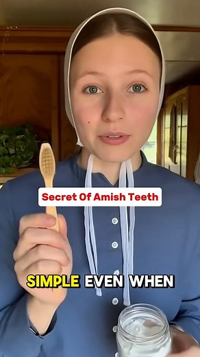 Secrets Of Amish Teeth ? #amishtiktok #amishbuilt #amish #amishcountry #amishlife | Lovina The Amish Girl