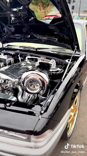 Customized VL Commodore with Gold-Plated Simmons Wheels