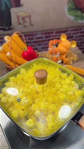 It’s holiday. Let’s prepare a pot of fragrant popcorn for your children. Healing gourmet popcorn