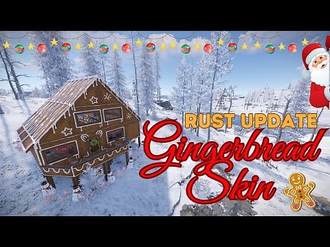 Unveiling the legendary RUST Gingerbread building skin! Rust Christmas update!