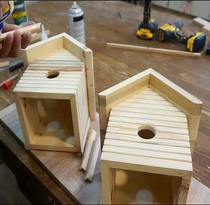 DIY Birdhouse Making In this video I made a birdhouse out of wood. In the construction of the birdhouse, I used pieces of wood from old projects. This is how I evaluated short wooden boards. I used pine boards in the birdhouse construction. I used water-based varnish at the end of the woodwork. I showed you how to make a simple birdhouse. Necessary information is in the video. I hope you will like it. Thanks for your interest. | Woodworking Tools
