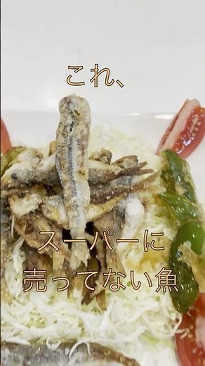 豆アジは手で捌ける。骨ごとバリバリ唐揚げにしてみます #Shorts #豆アジ #唐揚げ #親子クッキング #食育 #釣りごはん #おうちごはん #パパごはん