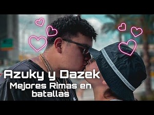 AZUKY and her ex-boyfriend (DAZEK) | RIVALS and LOVERS | Best rhymes in RAP BATTLES 💕