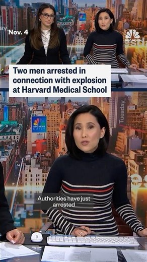Two men arrested in connection with explosion at Harvard Medical School