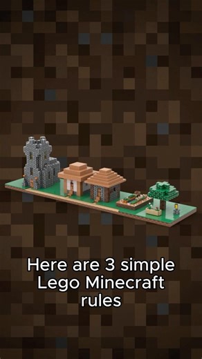3 simple Lego Minecraft rules for accurate builds
