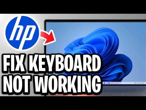 How To Fix HP Laptop Keyboard Not Working - Step By Step