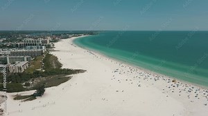 Stunning drone footage of Siesta Key Beach in Sarasota Florida
