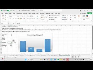 Use Excel to calculate probabilities in a classroom