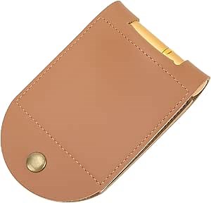 Tbest Traveling Cribbage Set Travel Board,Leather Cribbage Game Scoreboard,Leather Cribbage Board Game Set with Needle Lightweight Brown 2 Track Leather Game Bag Scoreboard for Pepple Over 8