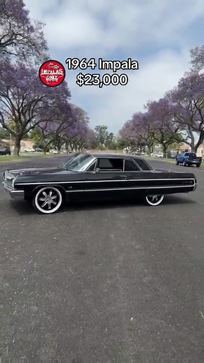 1964 Impala $24,500* Long Beach, CA ⏩ DM for info ⏪ *$24,500 with Tru Ray, Tru classics and tires included $23,000 with wheels shown (fake white walls come off) Build as you drive budget 1964 Impala Later model 350 with serpentine belt Automatic 700R transmission Power steering Solid floors Skirts Dual Antennas Aftermarket A/C Title is good to go, I recommend using @boulevardregistration for easiest process The bad (being honest): Street paint, might be able to be buffed to more presentable by @