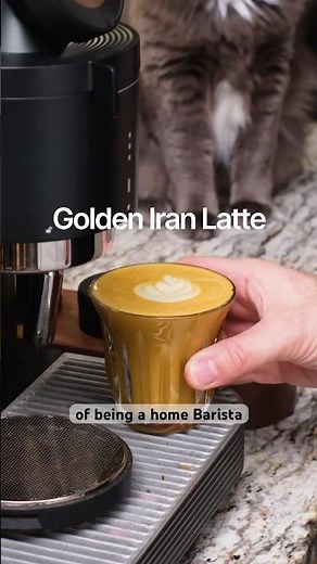 Golden Iran Latte Recipe, Easy Saffron Honey Latte at Home #latterecipe #homebarista #coffeelover
