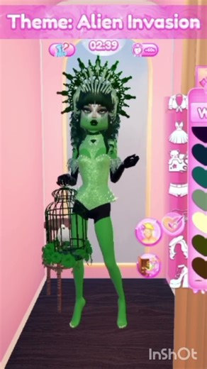 The theme is alien invasion in dti #dti #roblox #diva #gaming #viral #RBLXImpressDiva