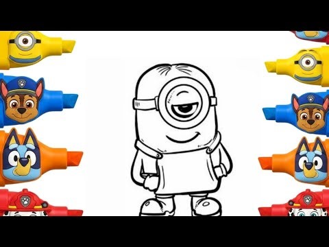 Easy Minion Cartoon Drawing | Step by Step Guide