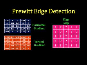 Image Processing Tutorial - Prewitt Edge Detection Solved Example (Edge Map)