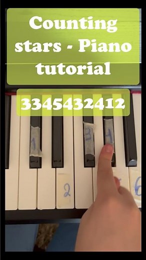 Counting stars 🌟- OneRepublic | Piano tutorial easy #beginnermethod #piano #music