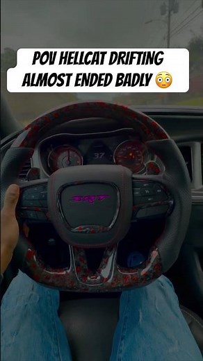 Drifting my Hellcat …😳🐈‍⬛ #hellcat #automobile #dodgecharger #fyp