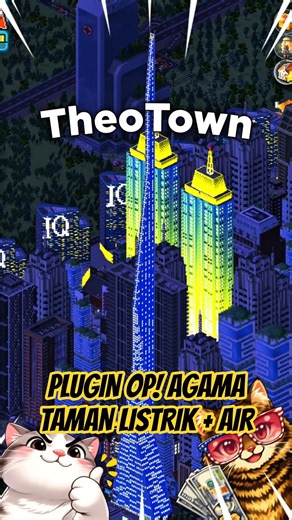 PLUGIN OP GIVES RELIGION, PARKS, ELECTRICITY & WATER IN THEOTOWN! #shorts