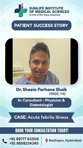 A successful recovery story from Sunlife Institute of Medical Sciences #simshospitalhyd