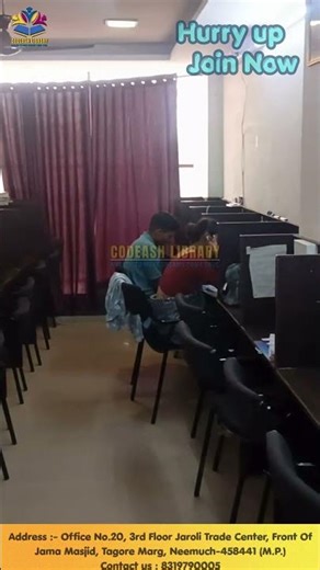 Codeash Library #codeashlibrary #bestlibrary #studylibrary #studentlife #bestenvironment #neemuch