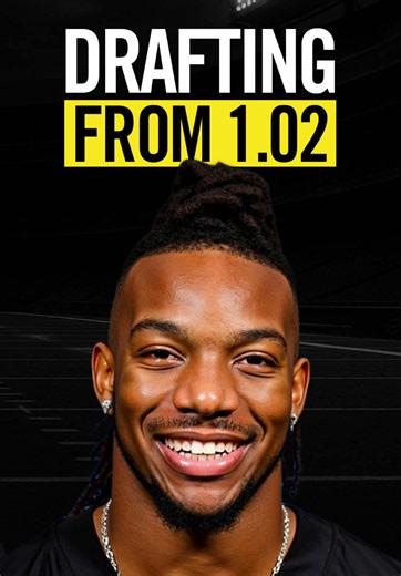 ⬆️ Check my profile to get my Top-150 How to Draft from the 1.02 in Fantasy Football 2026 Picking from the 1.02 this year is a massive advantage... and here's how to build a near-perfect fantasy team from that spot. Round 1 — lock in your hero RB. If Jahmyr Gibbs is gone, take Bijan Robinson... He's a true three-down bell cow, so this pick honestly makes itself. Late in Round 2, grab your WR1. Nico Collins already has three straight 1,000-yard seasons despite injuries... If he stays healthy, you