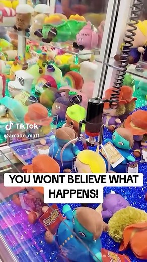 Amazing Claw Machine Win at the Arcade!