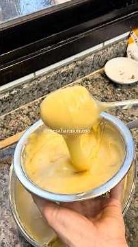 Brigadeiro (Brazilian chocolate fudge) in a spoon with creamy white chocolate filling #recipes #r...