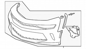 Front Upper Bumper Cover