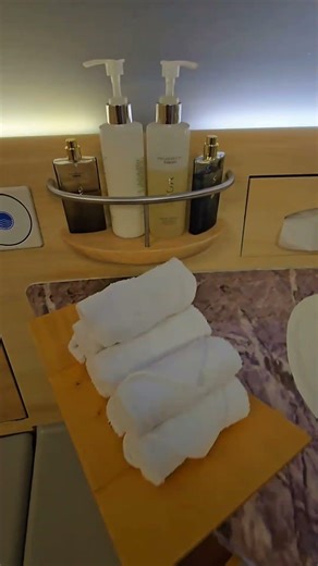 Emirates A380 First Class Shower #travel #shorts #emiratesa380 #airplane #aviation #airplanes