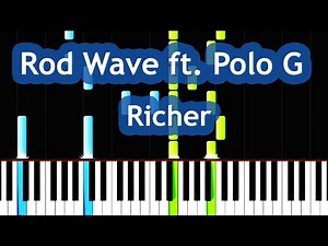 Rod Wave - Richer ft. Polo G Piano Tutorial
