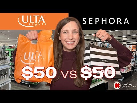 ULTA vs SEPHORA: $50 HAUL BATTLE | Which Beauty Store WINS?