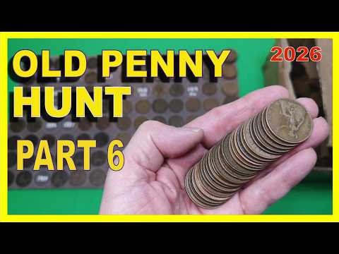 1000 Old Pennies to Hunt Through in 2026 - part 6