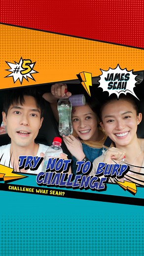 푱푨푴푬푺 푺푬푨푯 谢俊峰 on Instagram: "Do pretty girls burp? @_cherylchou_ @hereisyingying Challenge What Seah, chug a bottle of Soda, whoever burps first loses. #ChallengeWhatSeah"