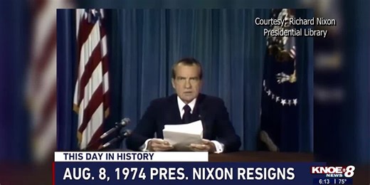 This Day in History: President Richard Nixon resigns on August 8, 1974